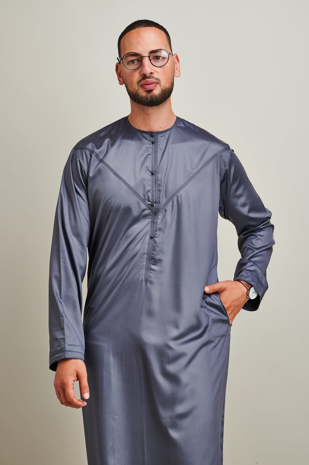 Premium Emirati Grey Thobe