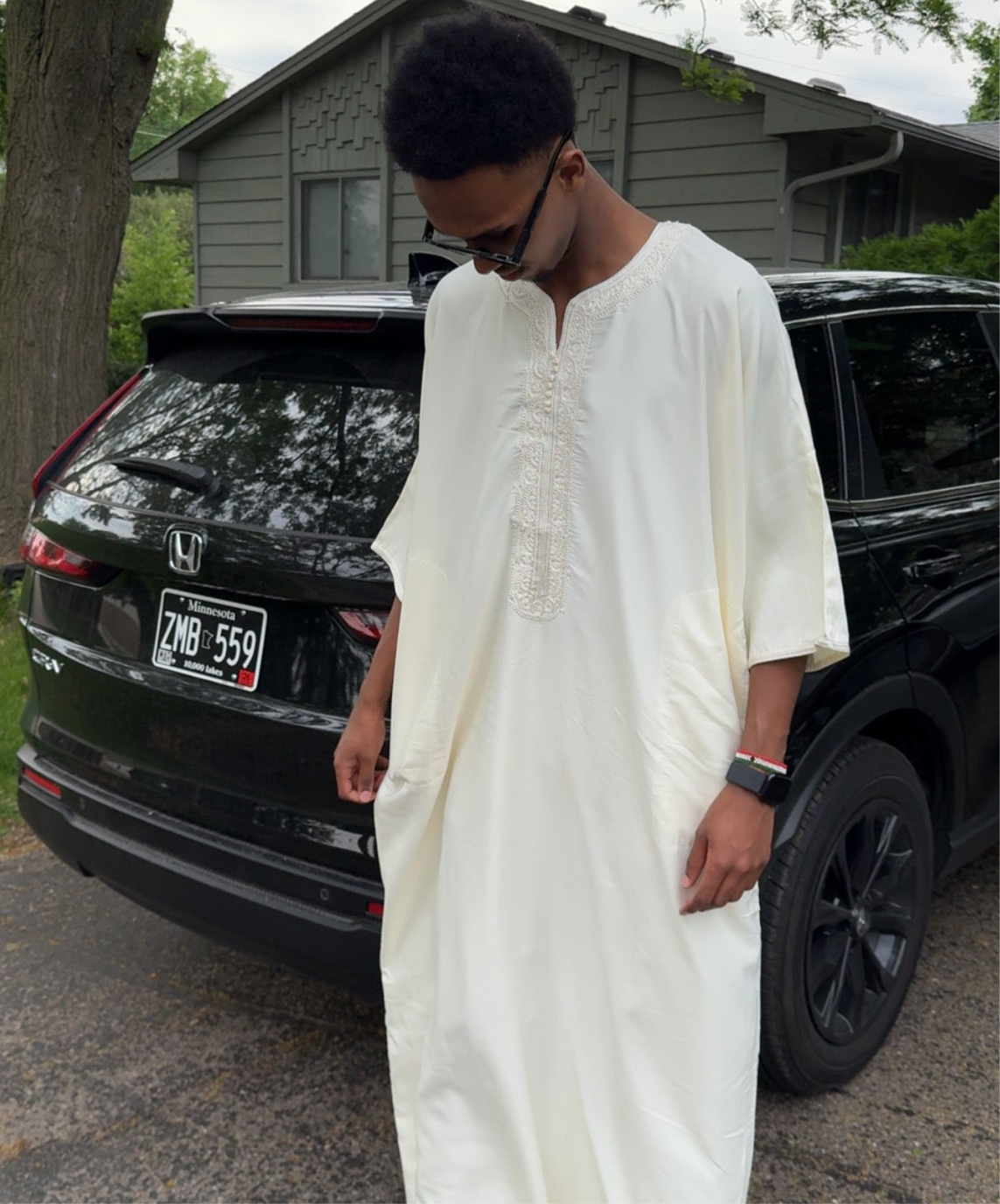 White Maroccan Gandoura