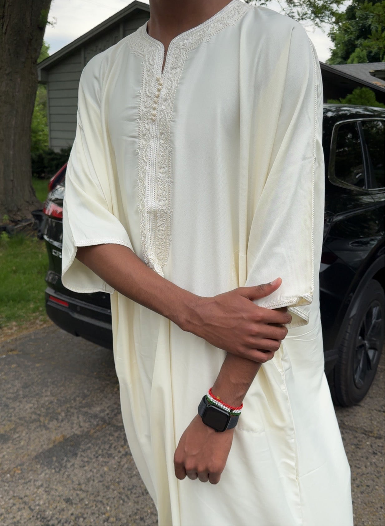 White Maroccan Gandoura