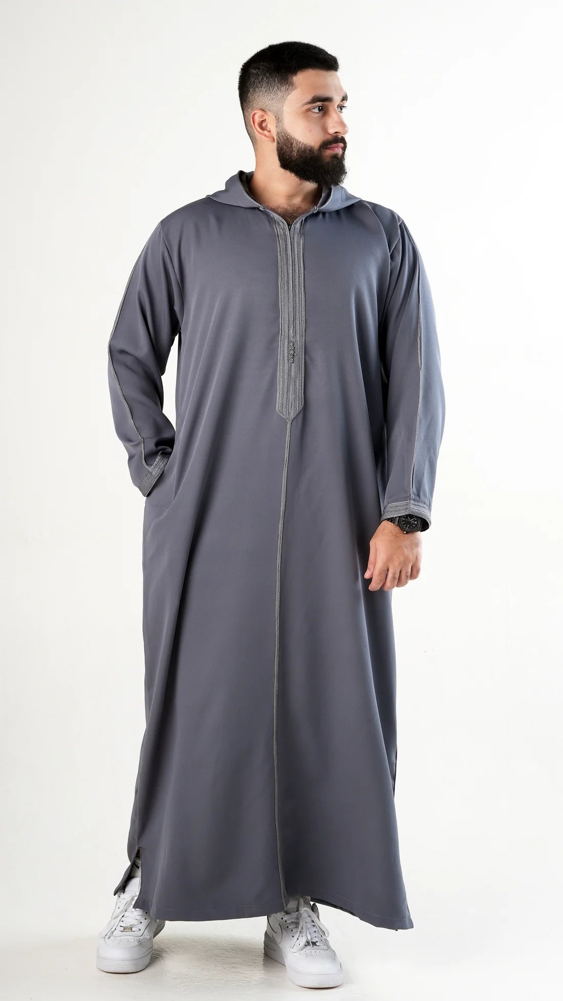 Moroccan Thobe - Gray